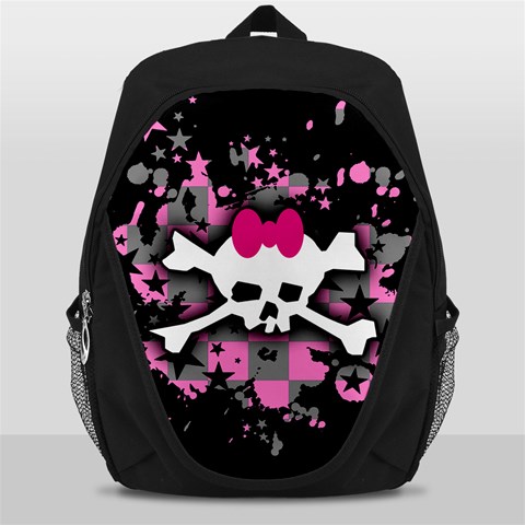 Scene Skull Splatter Backpack Bag from ArtsNow.com Front