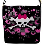 Scene Skull Splatter Flap closure messenger bag (Small)