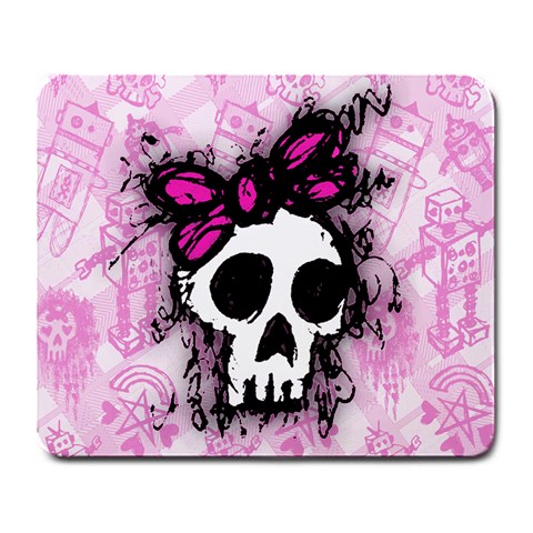 Sketched Skull Princess Large Mousepad from ArtsNow.com Front