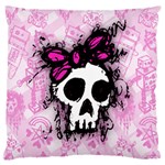 Sketched Skull Princess Large Cushion Case (Two Sides)