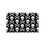 Skull and Crossbones Sticker Rectangular (10 pack)