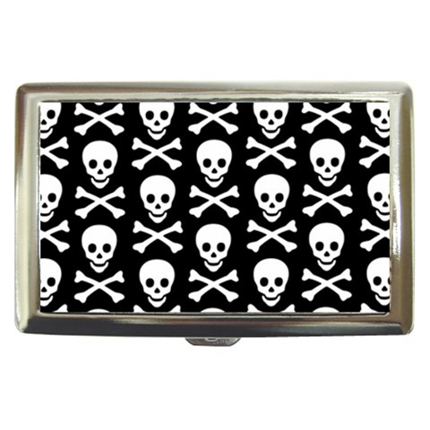 Skull and Crossbones Cigarette Money Case from ArtsNow.com Front