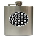 Skull and Crossbones Hip Flask (6 oz)