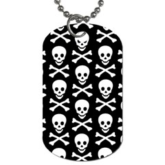 Skull and Crossbones Dog Tag (Two Sides) from ArtsNow.com Front