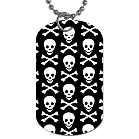 Skull and Crossbones Dog Tag (Two Sides) from ArtsNow.com Back