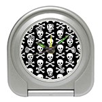 Skull and Crossbones Travel Alarm Clock