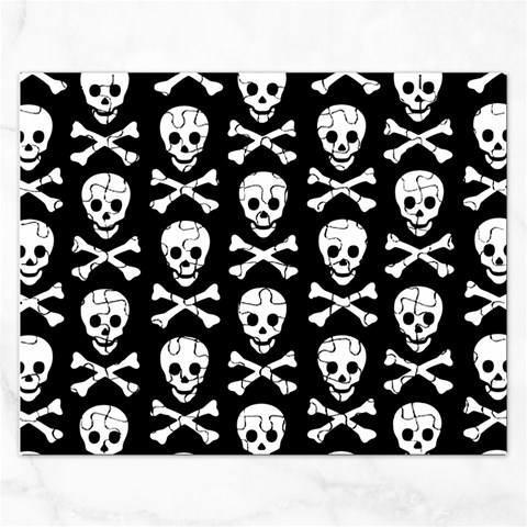 Skull and Crossbones Jigsaw Puzzle (Rectangular) from ArtsNow.com Front