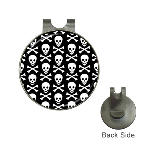 Skull and Crossbones Golf Ball Marker Hat Clip from ArtsNow.com Front
