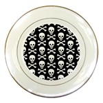 Skull and Crossbones Porcelain Plate