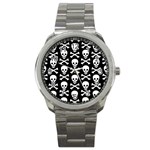 Skull and Crossbones Sport Metal Watch