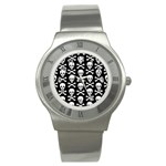 Skull and Crossbones Stainless Steel Watch