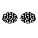 Skull and Crossbones Cufflinks (Oval)