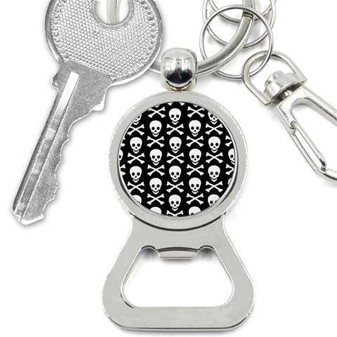 Skull and Crossbones Bottle Opener Key Chain from ArtsNow.com Front