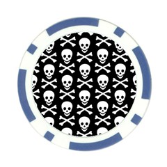 Skull and Crossbones Poker Chip Card Guard from ArtsNow.com Back