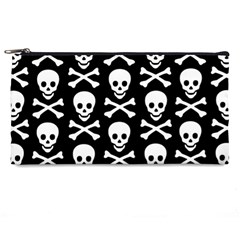 Skull and Crossbones Pencil Case from ArtsNow.com Front