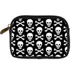 Skull and Crossbones Digital Camera Leather Case