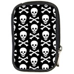 Skull and Crossbones Compact Camera Leather Case