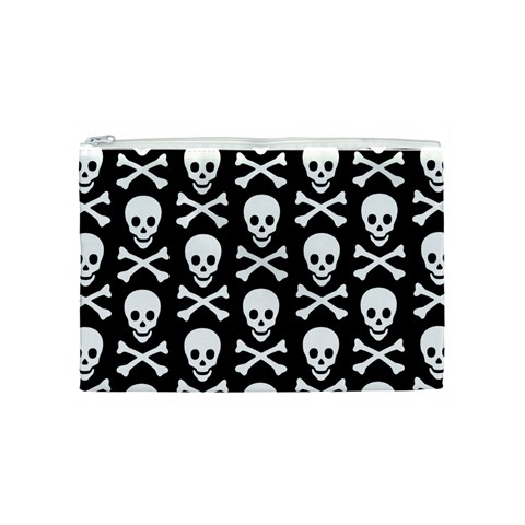 Skull and Crossbones Cosmetic Bag (Medium) from ArtsNow.com Front