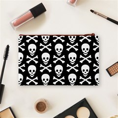 Skull and Crossbones Cosmetic Bag (Medium) from ArtsNow.com Back