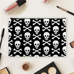 Skull and Crossbones Cosmetic Bag (Large) from ArtsNow.com Front