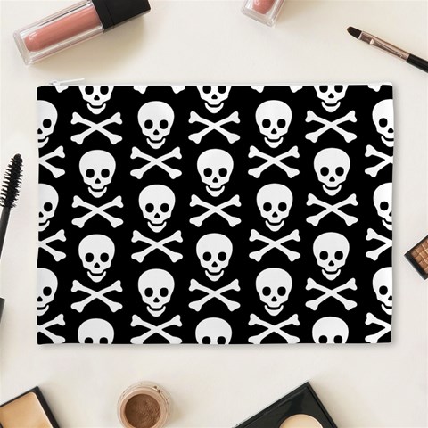 Skull and Crossbones Cosmetic Bag (XL) from ArtsNow.com Front