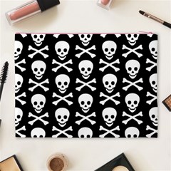 Skull and Crossbones Cosmetic Bag (XL) from ArtsNow.com Back