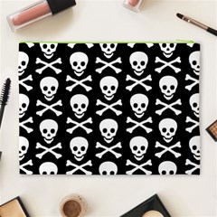 Skull and Crossbones Cosmetic Bag (XL) from ArtsNow.com Back