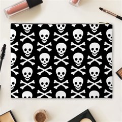 Skull and Crossbones Cosmetic Bag (XL) from ArtsNow.com Back