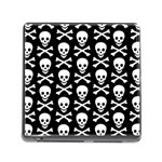 Skull and Crossbones Memory Card Reader with Storage (Square)