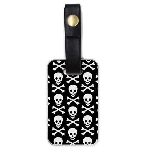 Skull and Crossbones Luggage Tag (one side) from ArtsNow.com Front