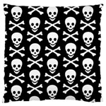 Skull and Crossbones Large Cushion Case (One Side)