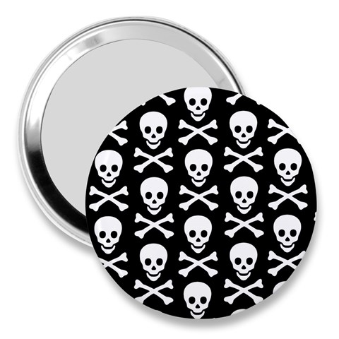 Skull and Crossbones 3  Handbag Mirror from ArtsNow.com Front