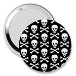 Skull and Crossbones 3  Handbag Mirror
