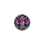 Skull Butterfly 1  Mini Button