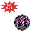 Skull Butterfly 1  Mini Magnet (100 pack) 