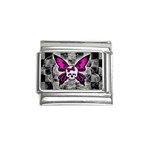 Skull Butterfly Italian Charm (9mm)