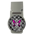 Skull Butterfly Money Clip (Round)