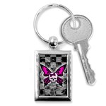 Skull Butterfly Key Chain (Rectangle)