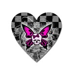 Skull Butterfly Magnet (Heart)