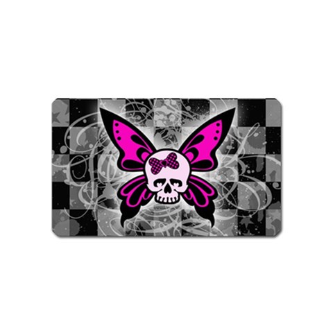 Skull Butterfly Magnet (Name Card) from ArtsNow.com Front
