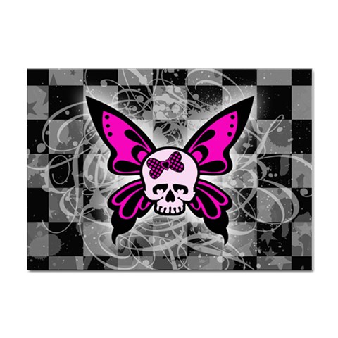 Skull Butterfly Sticker A4 (10 pack) from ArtsNow.com Front