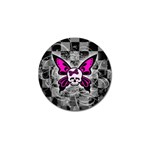 Skull Butterfly Golf Ball Marker