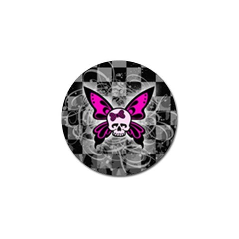 Skull Butterfly Golf Ball Marker (4 pack) from ArtsNow.com Front