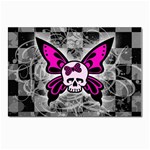 Skull Butterfly Postcard 4  x 6 