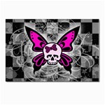 Skull Butterfly Postcard 4 x 6  (Pkg of 10)