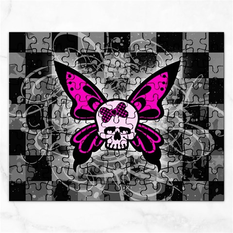 Skull Butterfly Jigsaw Puzzle (Rectangular) from ArtsNow.com Front