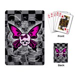 Skull Butterfly Playing Cards Single Design