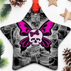 Skull Butterfly Star Ornament (Two Sides) from ArtsNow.com Front