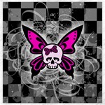 Skull Butterfly Canvas 20  x 20 