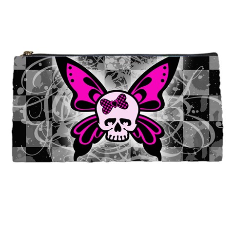 Skull Butterfly Pencil Case from ArtsNow.com Front